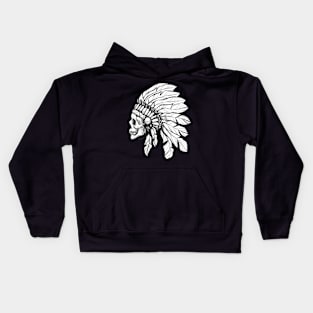 Indian Chief Skull Kids Hoodie